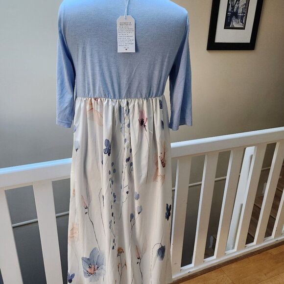 🌻NEW white floral midi length dress - Picture 6 of 9